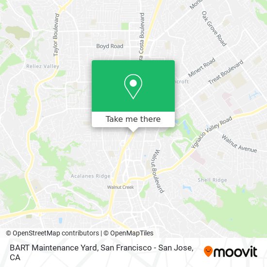 BART Maintenance Yard map