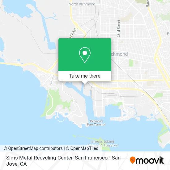 Sims Metal Recycling Center map