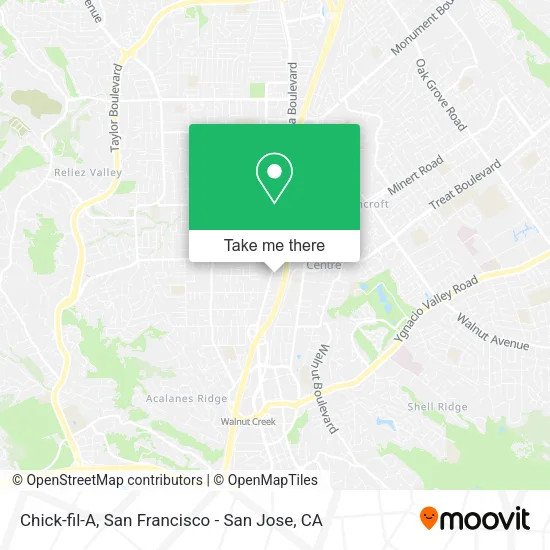 Mapa de Chick-fil-A