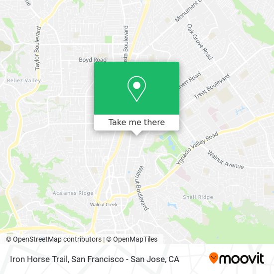 Iron Horse Trail map