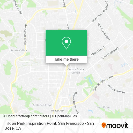 Mapa de Tilden Park Inspiration Point