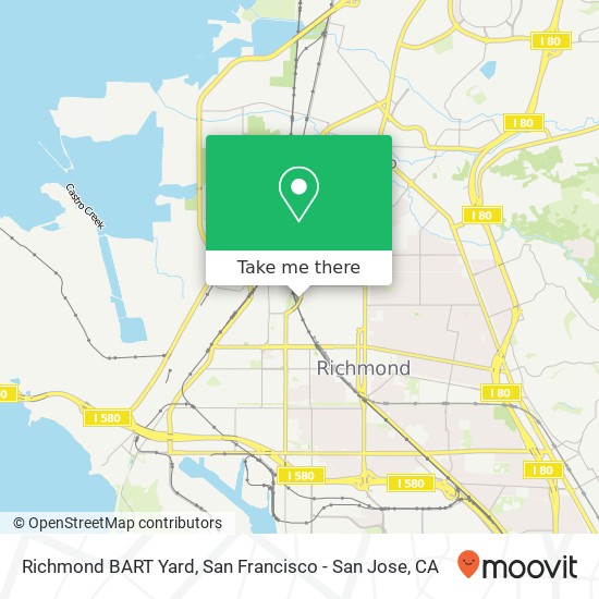 Mapa de Richmond BART Yard