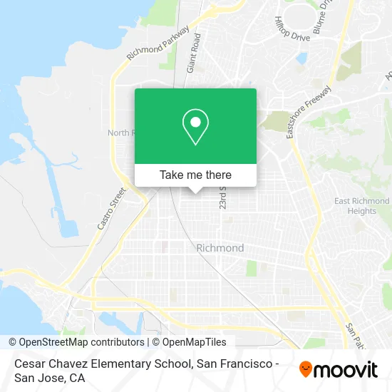 Cesar Chavez Elementary School map