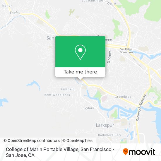 College of Marin Portable Village map