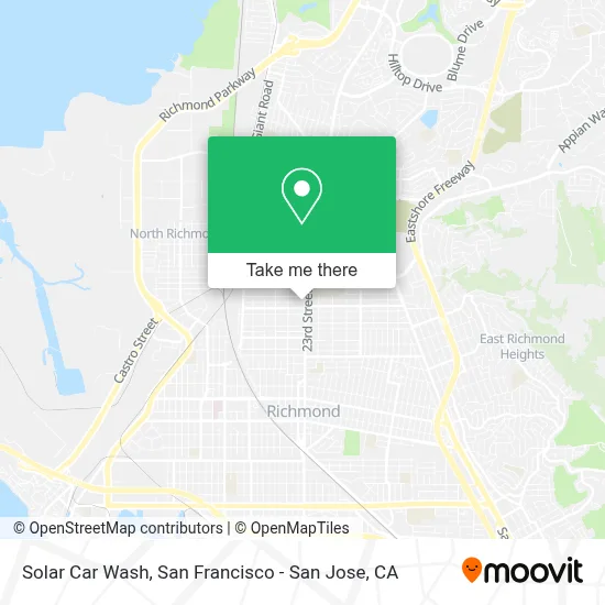Solar Car Wash map