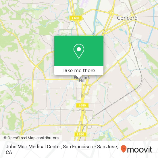 John Muir Medical Center map