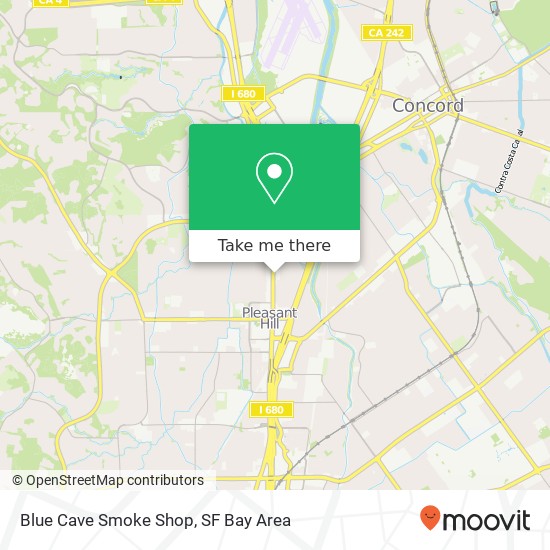 Mapa de Blue Cave Smoke Shop