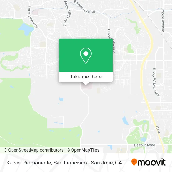 Kaiser Permanente map