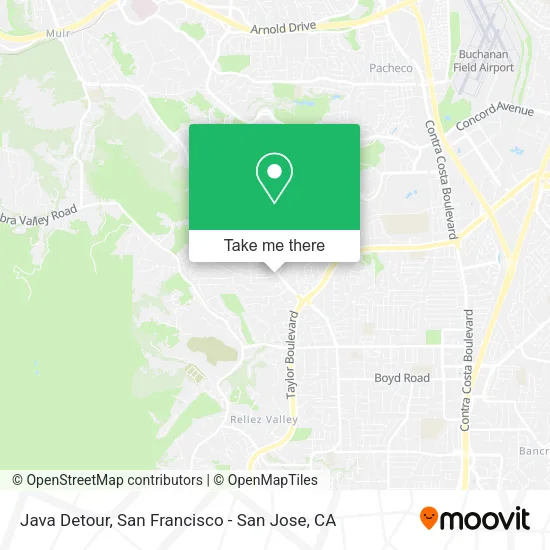 Mapa de Java Detour