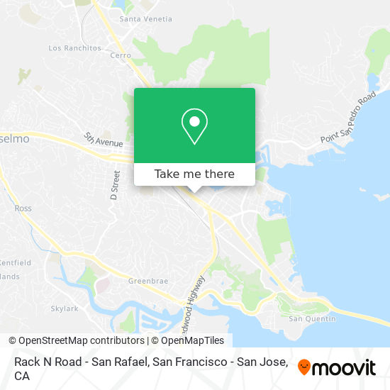 Mapa de Rack N Road - San Rafael