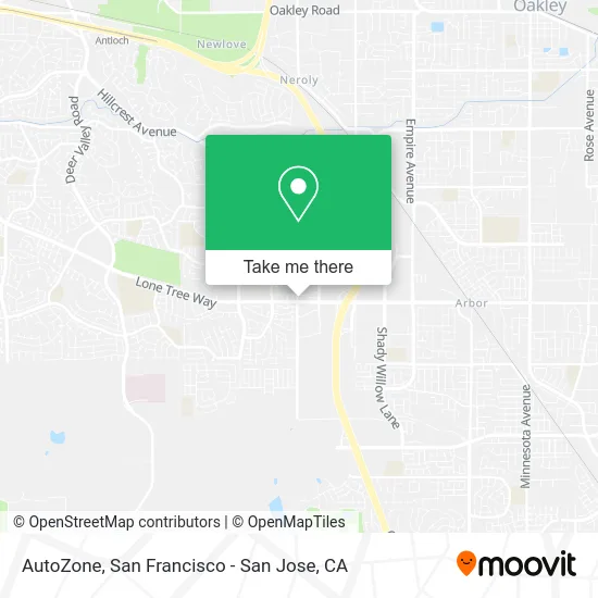 AutoZone map