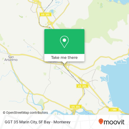 Mapa de GGT 35 Marin City