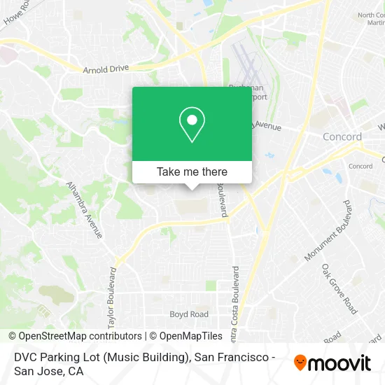 DVC Parking Lot (Music Building) map