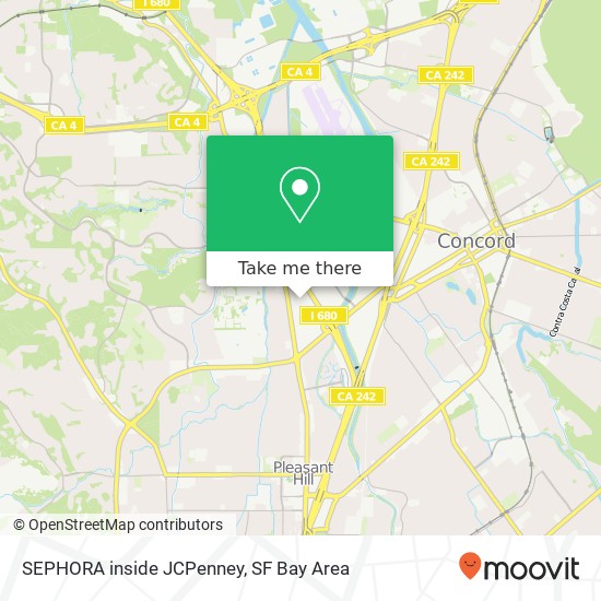 Mapa de SEPHORA inside JCPenney