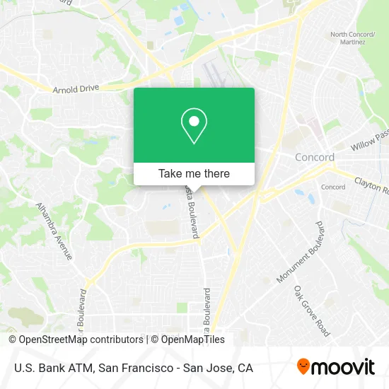 U.S. Bank ATM map