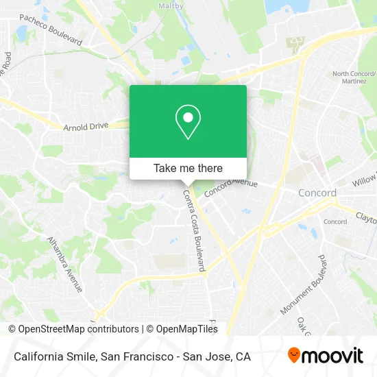 Mapa de California Smile