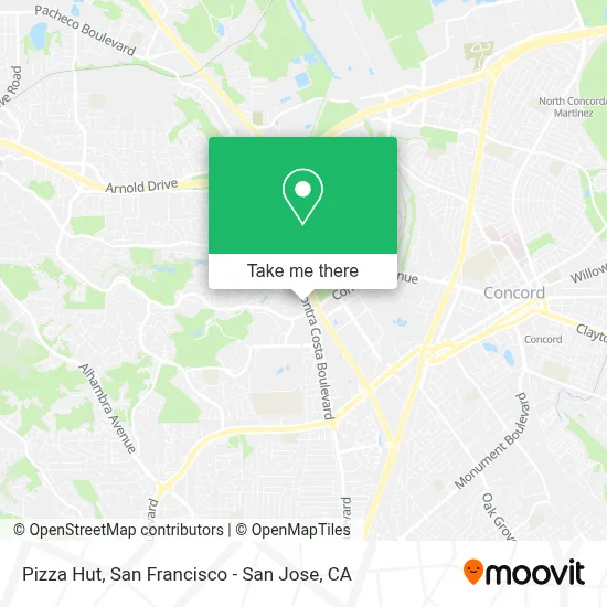 Pizza Hut map
