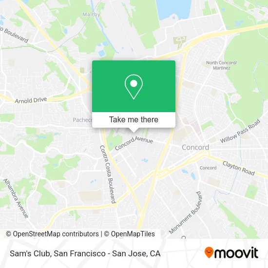 Mapa de Sam's Club