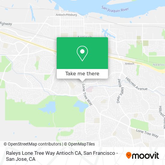 Raleys Lone Tree Way Antioch CA map