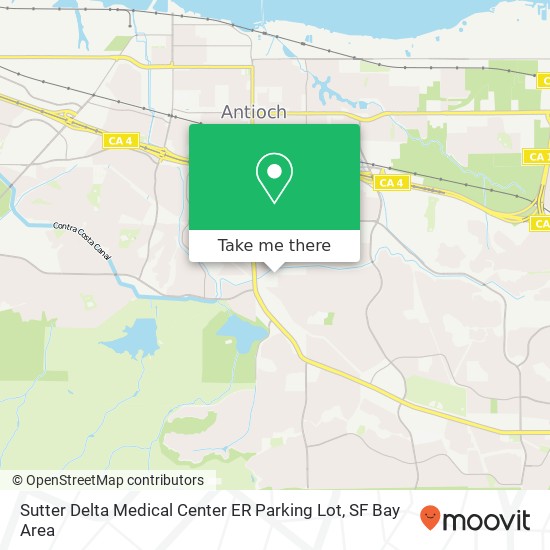 Mapa de Sutter Delta Medical Center ER Parking Lot