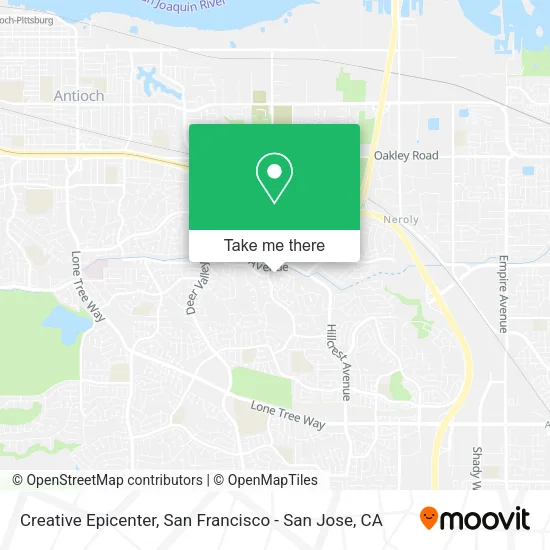 Creative Epicenter map