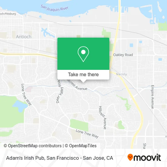 Adam's Irish Pub map