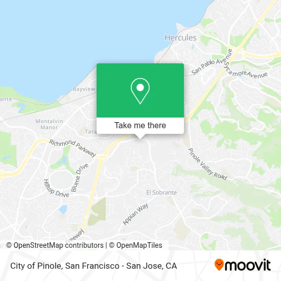 City of Pinole map