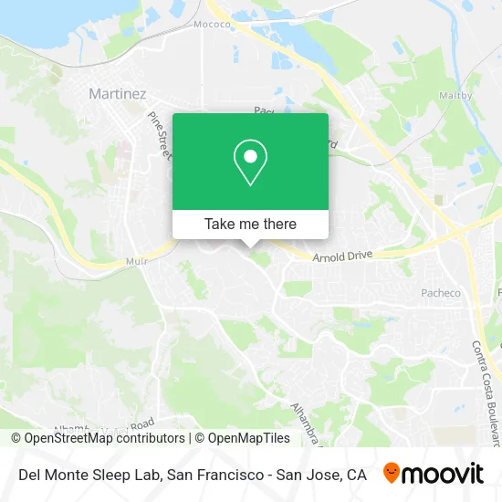 Mapa de Del Monte Sleep Lab
