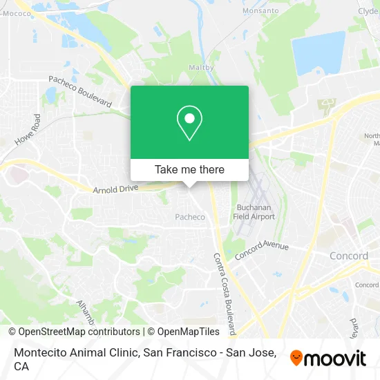 Mapa de Montecito Animal Clinic