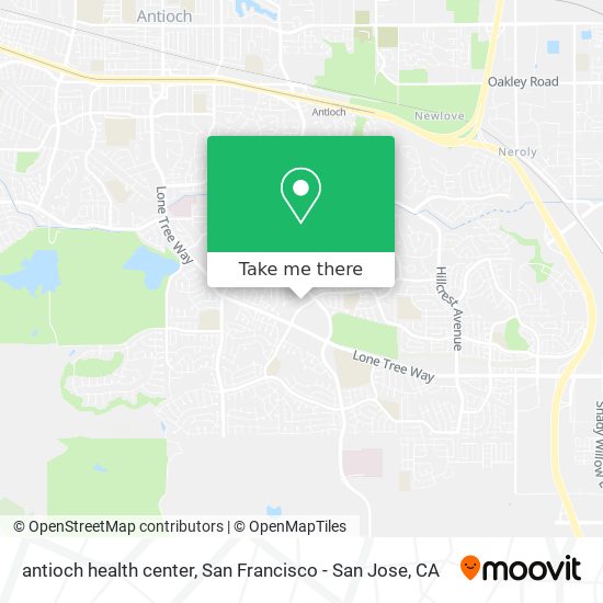 antioch health center map