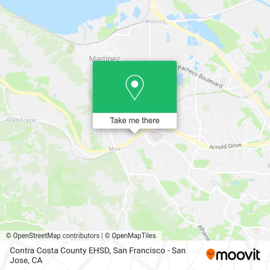 Contra Costa County EHSD map