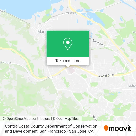 Contra Costa County Department of Conservation and Development map