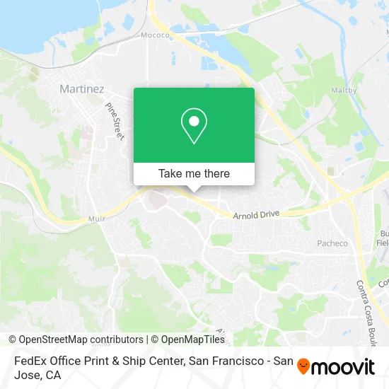 Mapa de FedEx Office Print & Ship Center