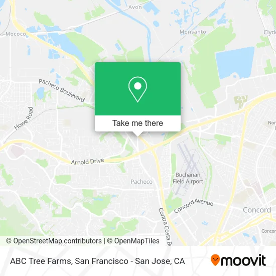 ABC Tree Farms map
