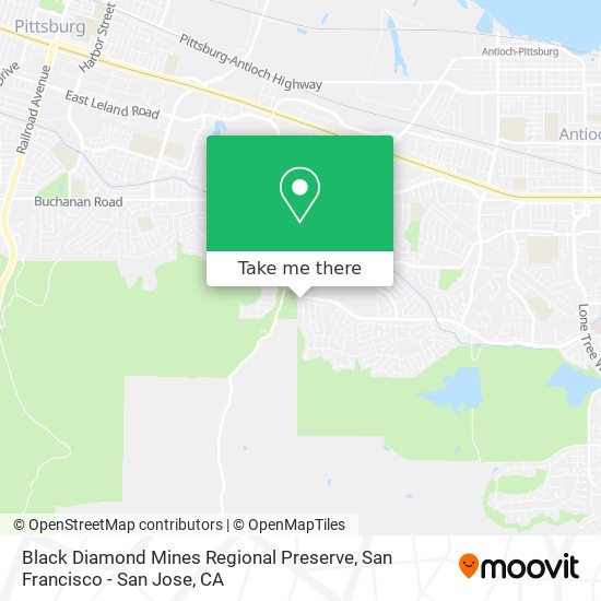 Black Diamond Mines Regional Preserve map