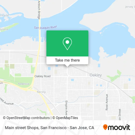 Main street Shops map