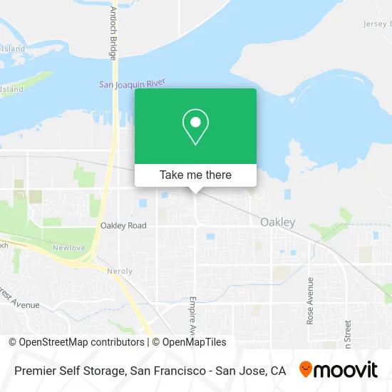Premier Self Storage map