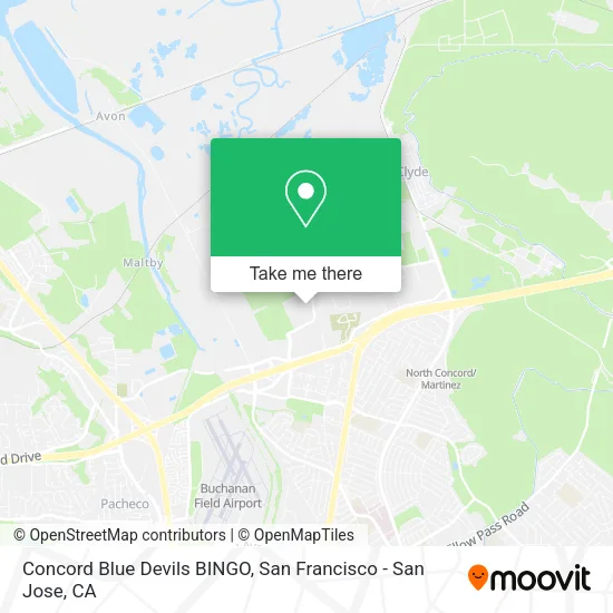 Concord Blue Devils BINGO map