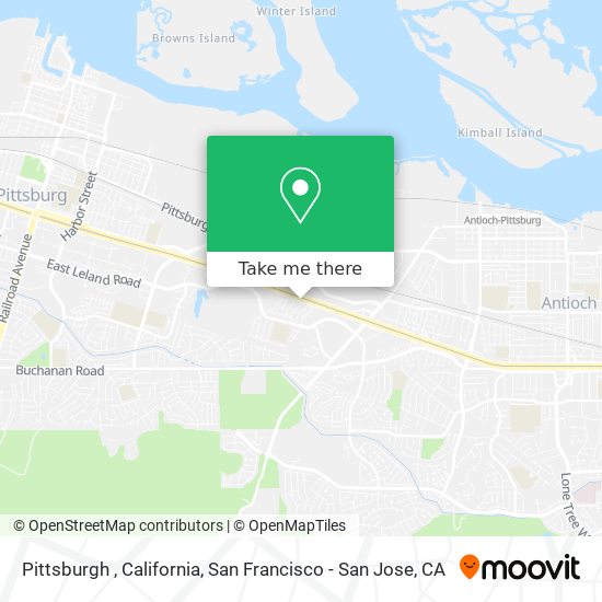 Pittsburgh , California map