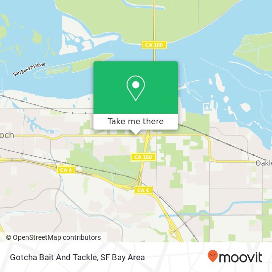 Gotcha Bait And Tackle map