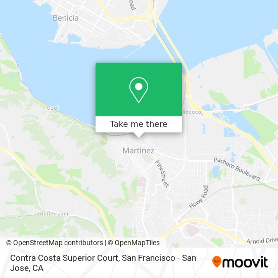 Contra Costa Superior Court map