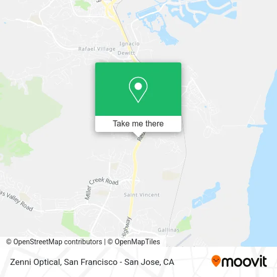 Mapa de Zenni Optical