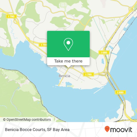 Benicia Bocce Courts map