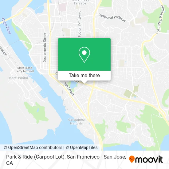 Park & Ride (Carpool Lot) map