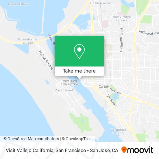 Mapa de Visit Vallejo California