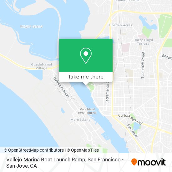 Mapa de Vallejo Marina Boat Launch Ramp