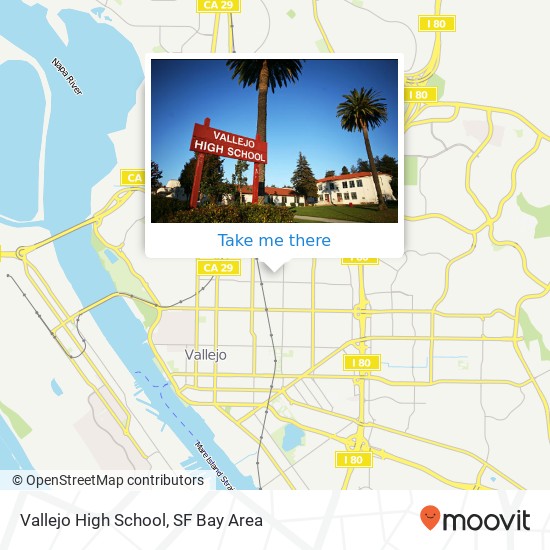 Vallejo High School map