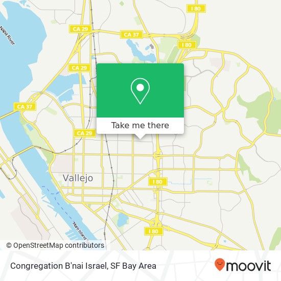 Congregation B'nai Israel map