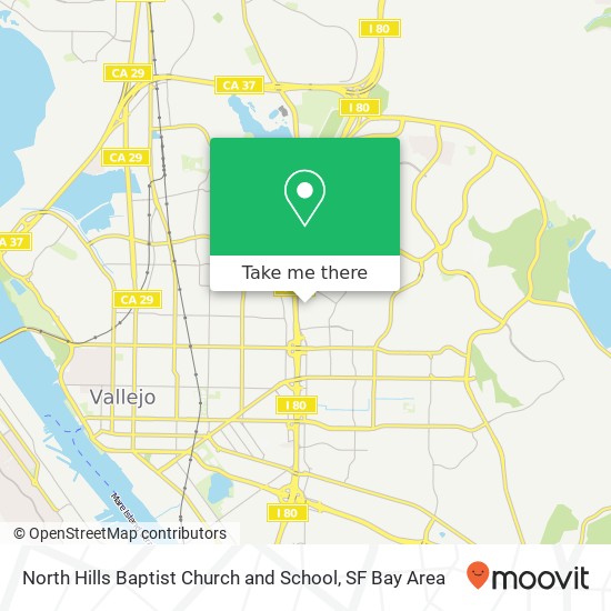 Mapa de North Hills Baptist Church and School