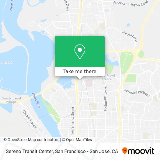 Mapa de Sereno Transit Center